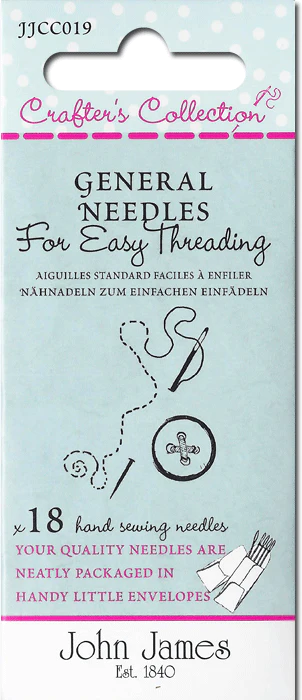 Large Eye Needles for Everyday Hand Sewing (18 ct)