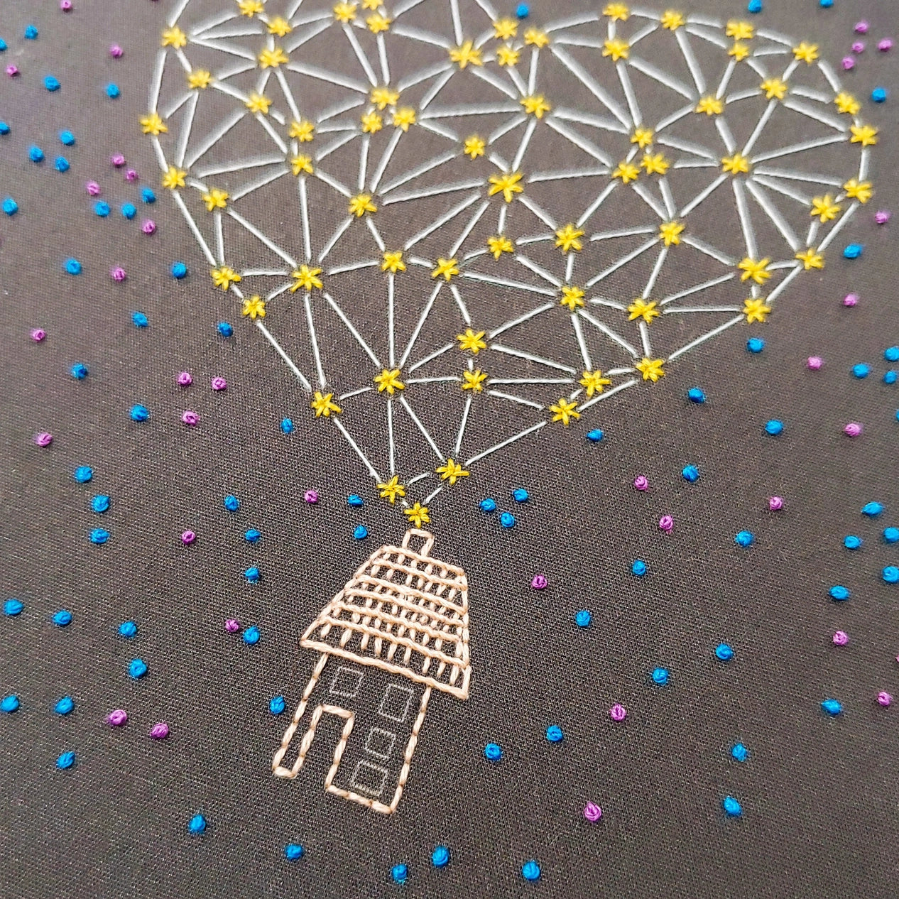 Embroidery Kits - Cozy Blue Handmade