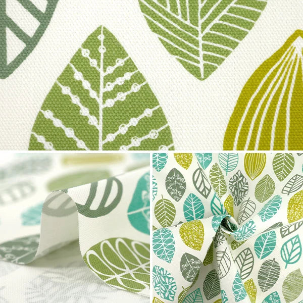 Modern Leaf Pattern Japanese Fabric by the 1/2 yard