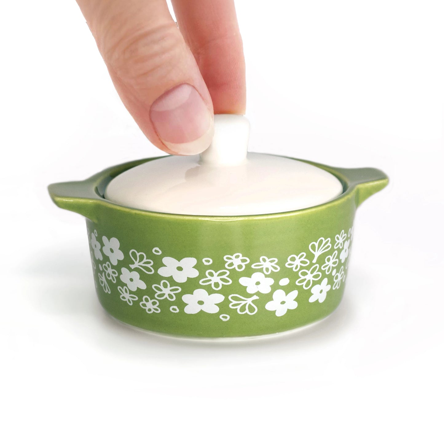 Corningware-Inspired Trinket Boxes