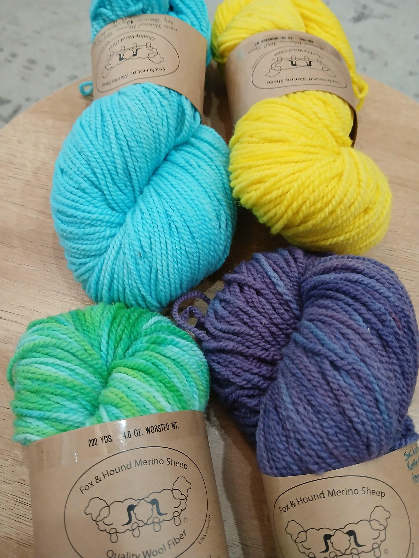 Natural + Dyed Merino Yarn (NY)