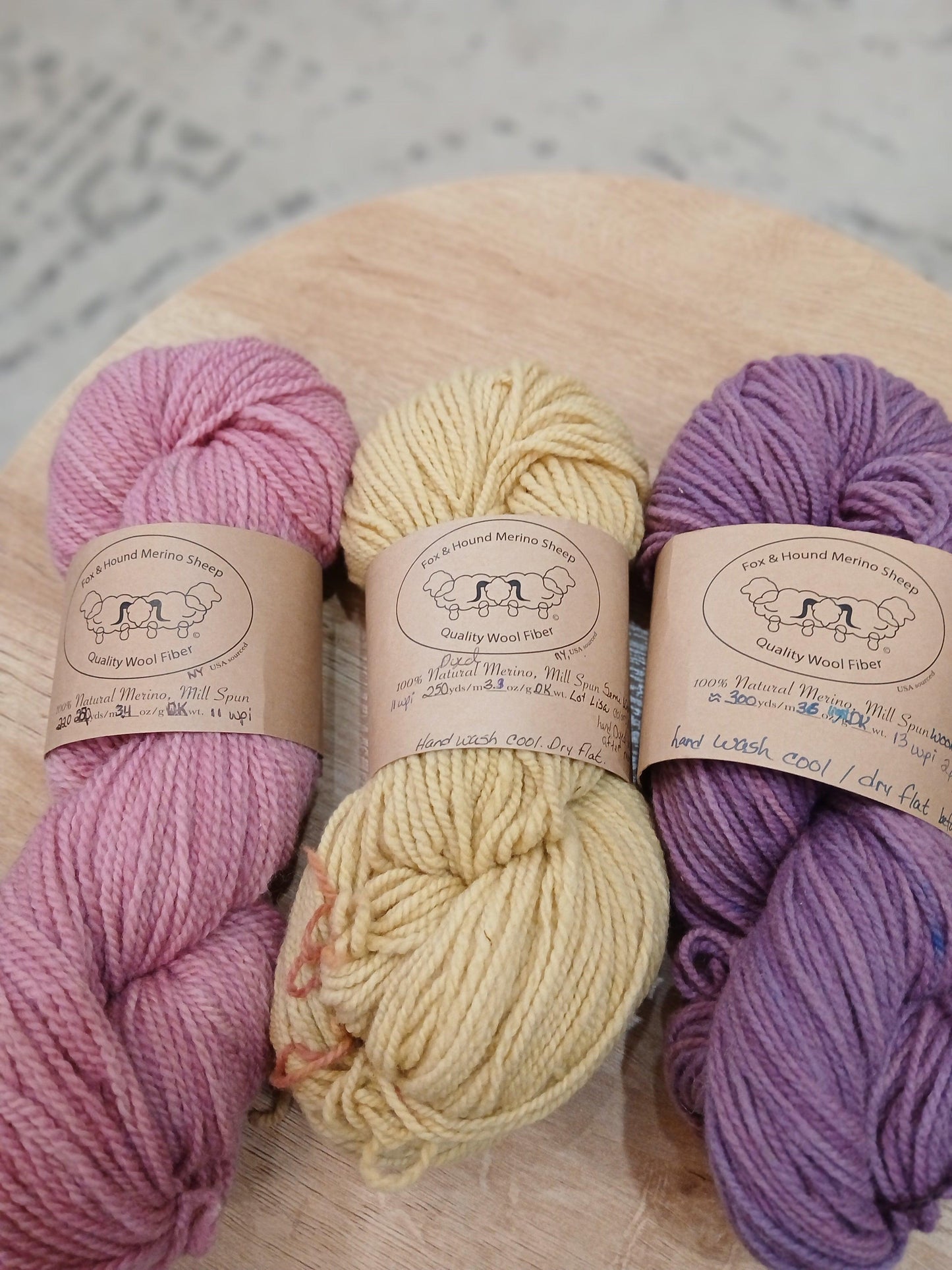 Natural + Dyed Merino Yarn (NY)