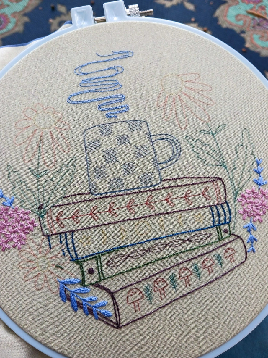 Embroidery Kits - Cozy Blue Handmade