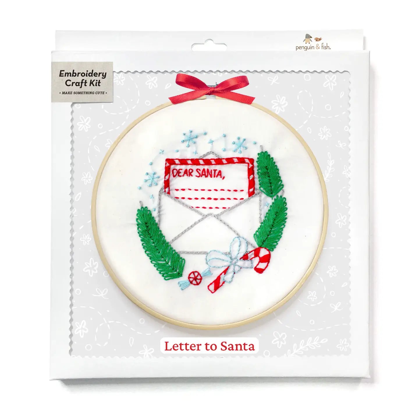 Embroidery Kits - Penguin & Fish