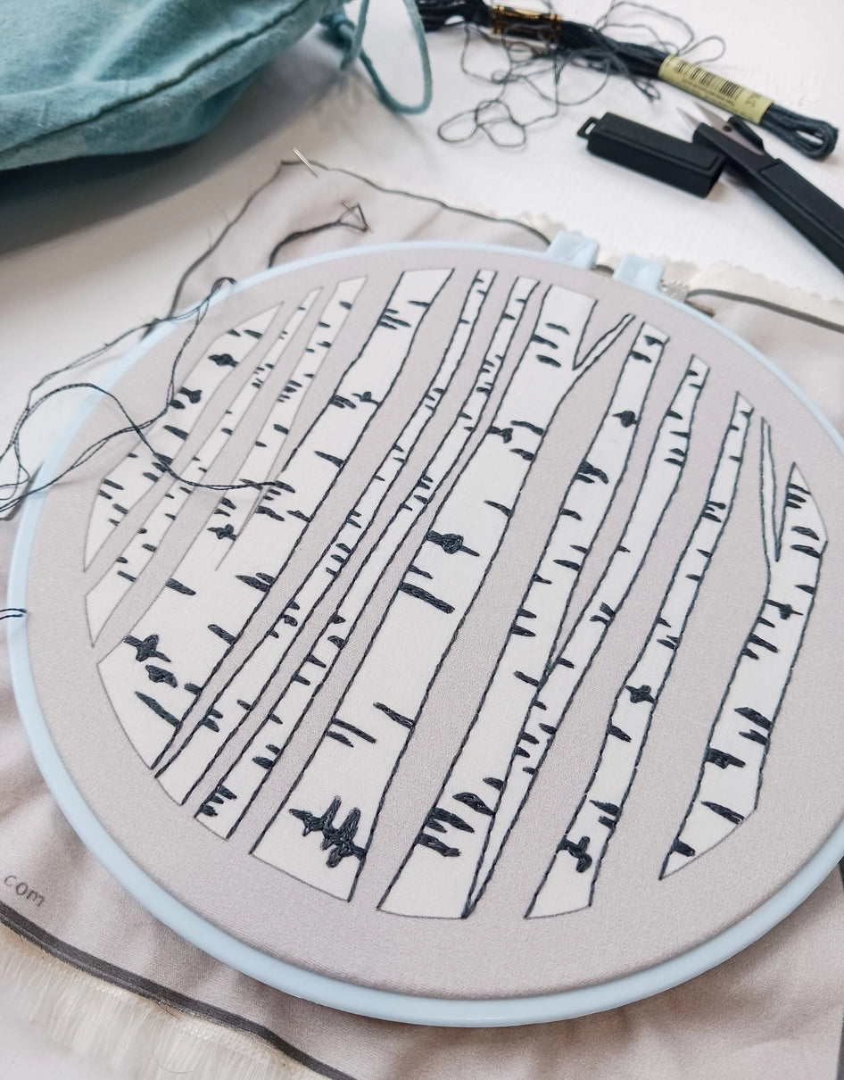 Embroidery Kits - Cozy Blue Handmade