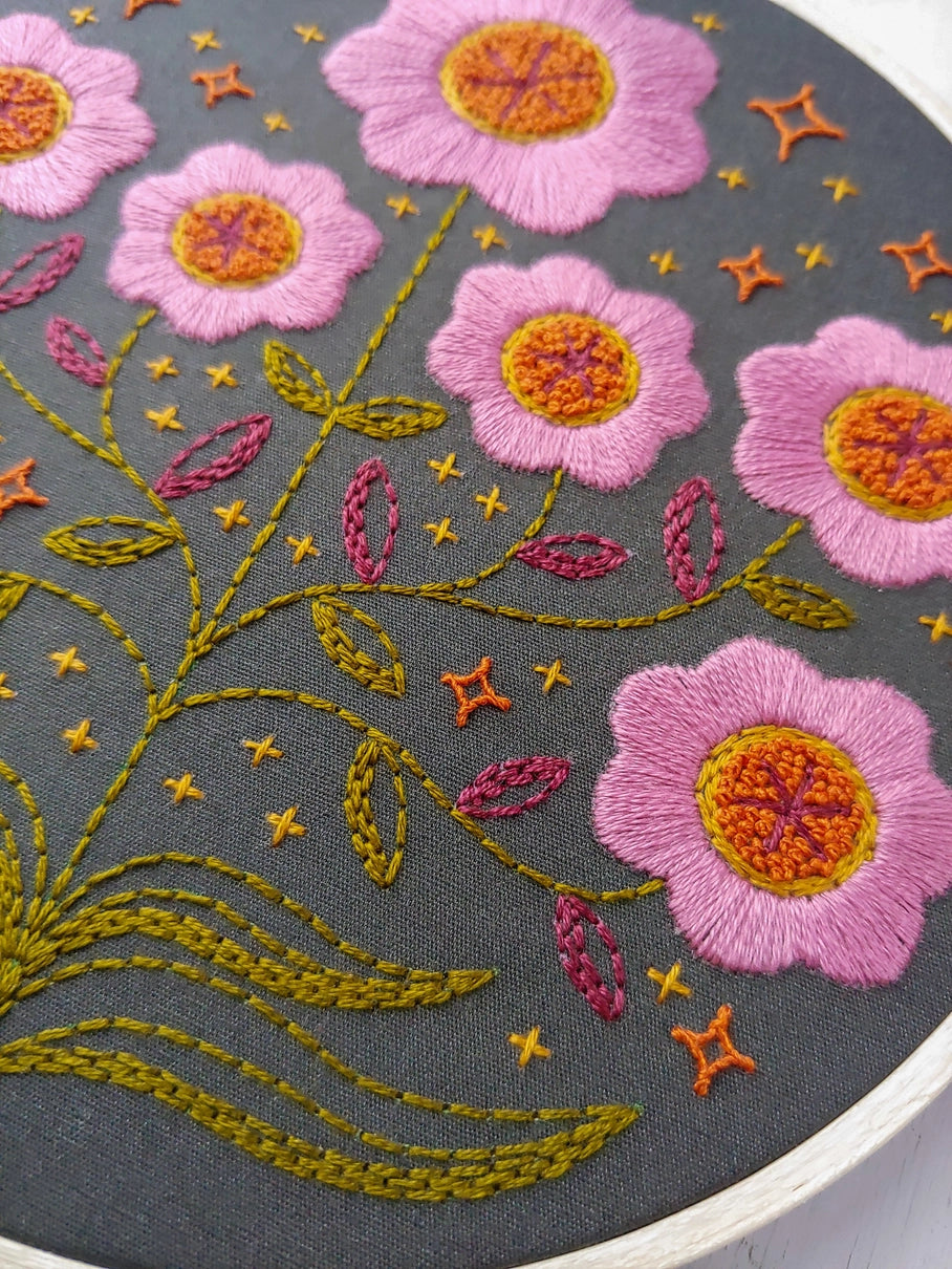 Embroidery Kits - Cozy Blue Handmade