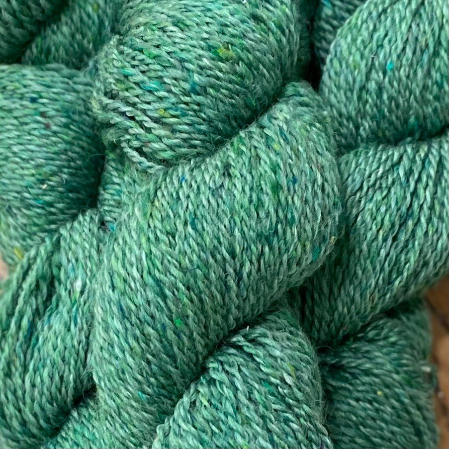 Shetland Yarn with Sari Silk - 4 oz - Pennsylvania
