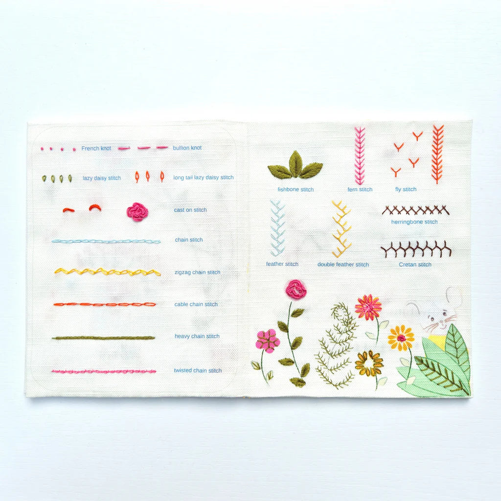 Mouse Embroidery Sampler Book - Corinne Lapierre