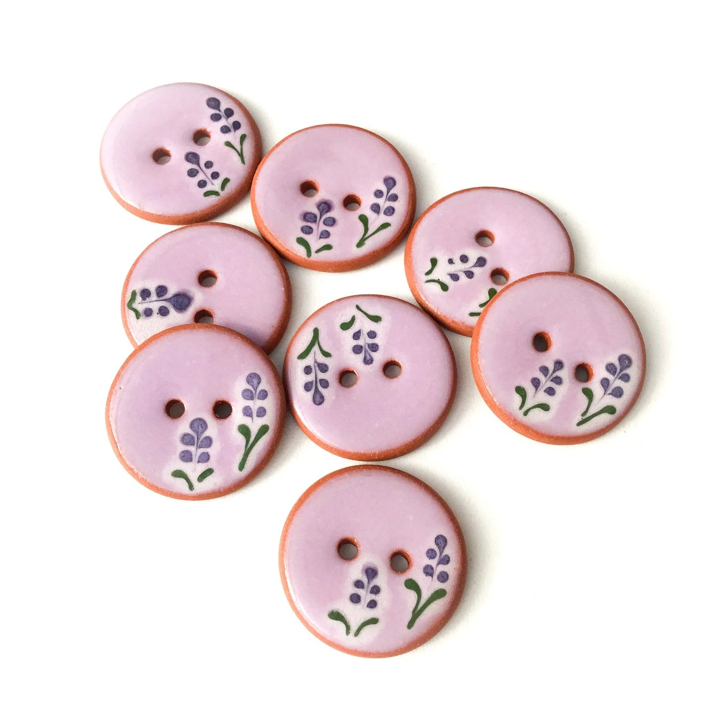 Hand Painted Clay or Porcelain Buttons