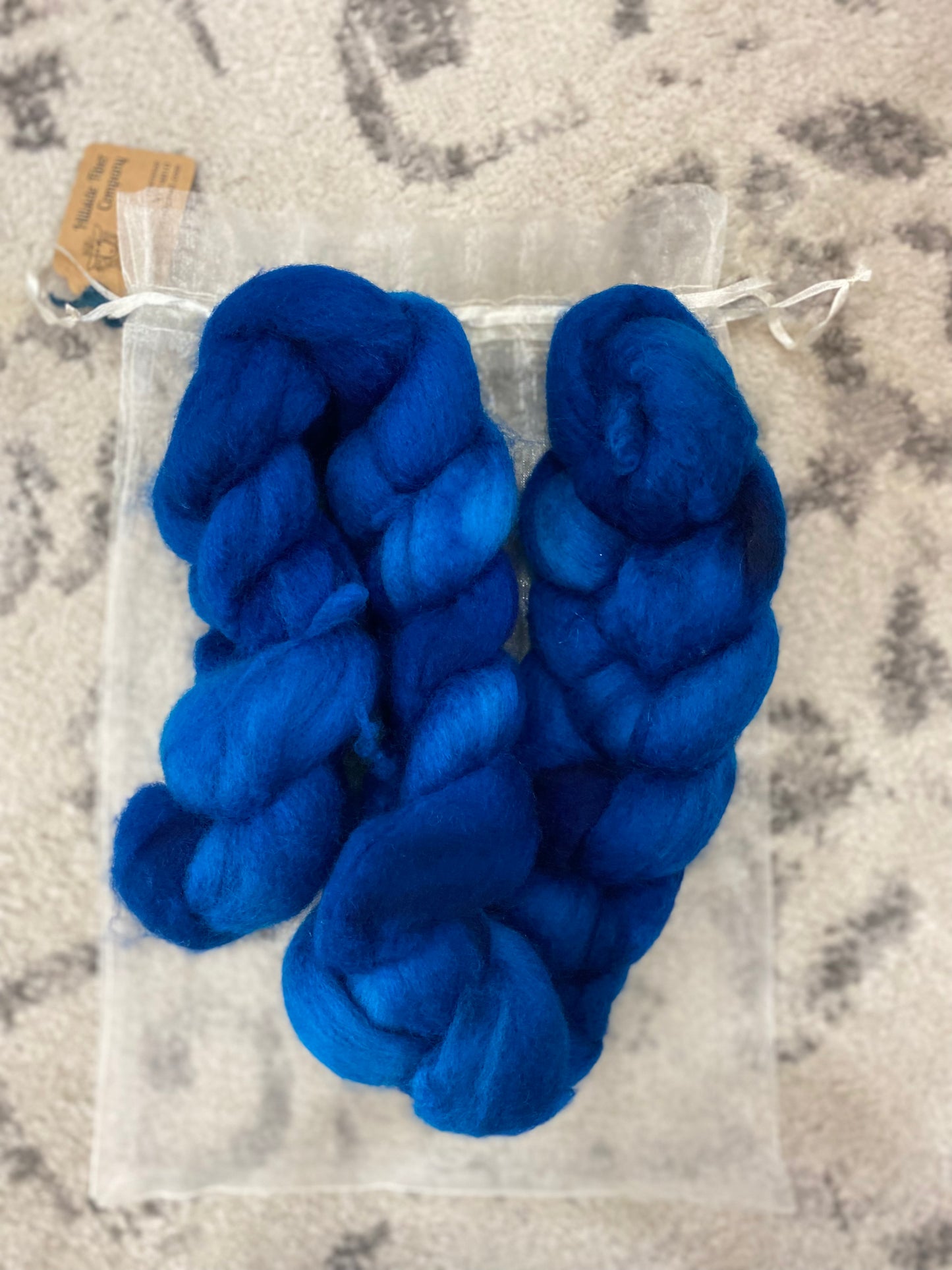 Hand Dyed Roving - 100% Wool - 4oz braid (NY)