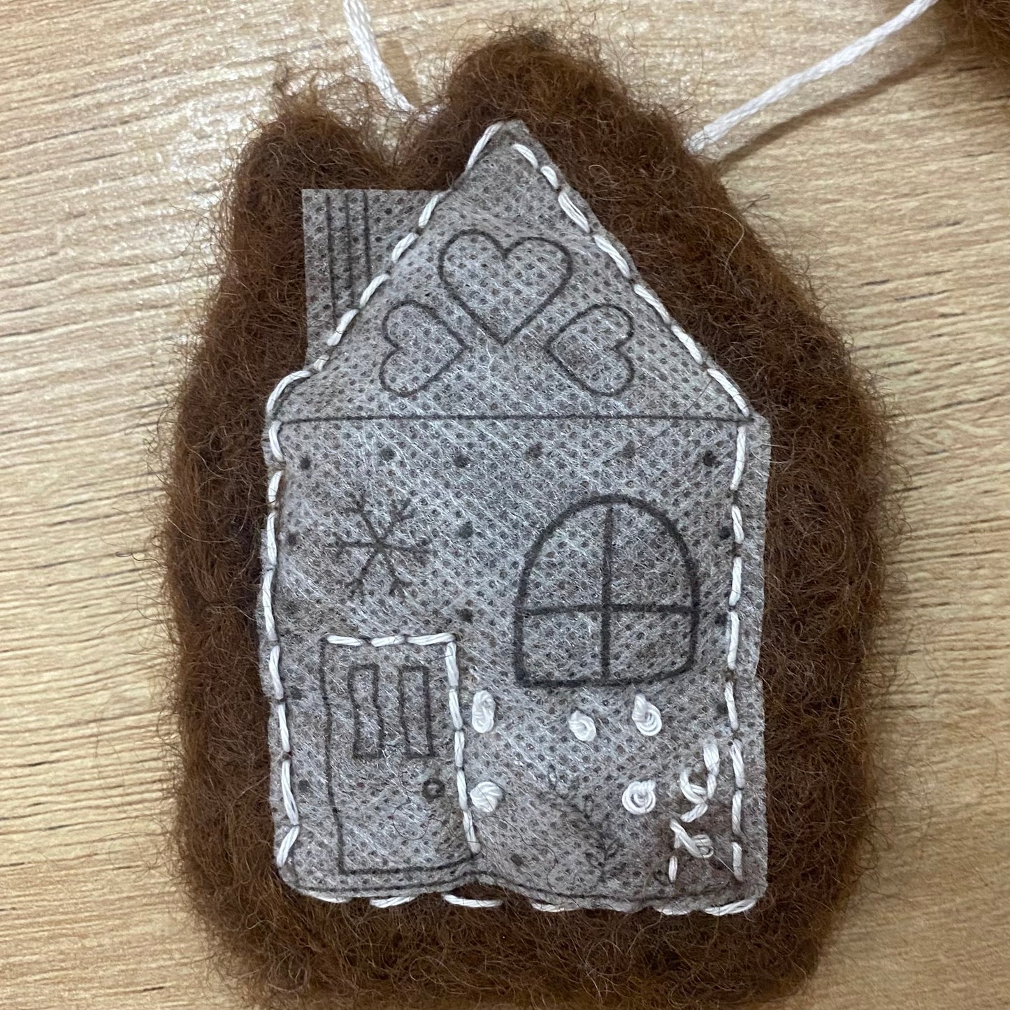 Felted Gingerbread Ornament Kit