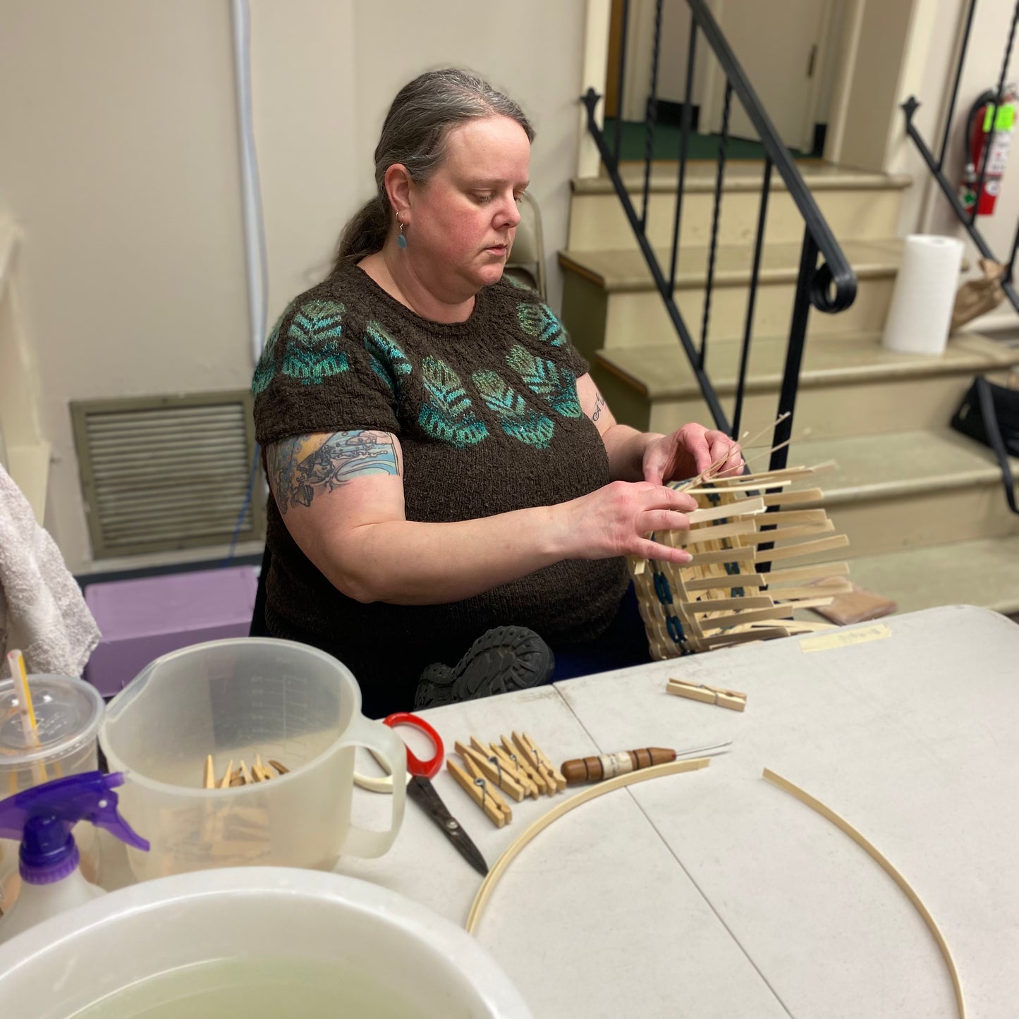 Beginner Basket Weaving Class - Napkin Basket - Oct 11, 2025