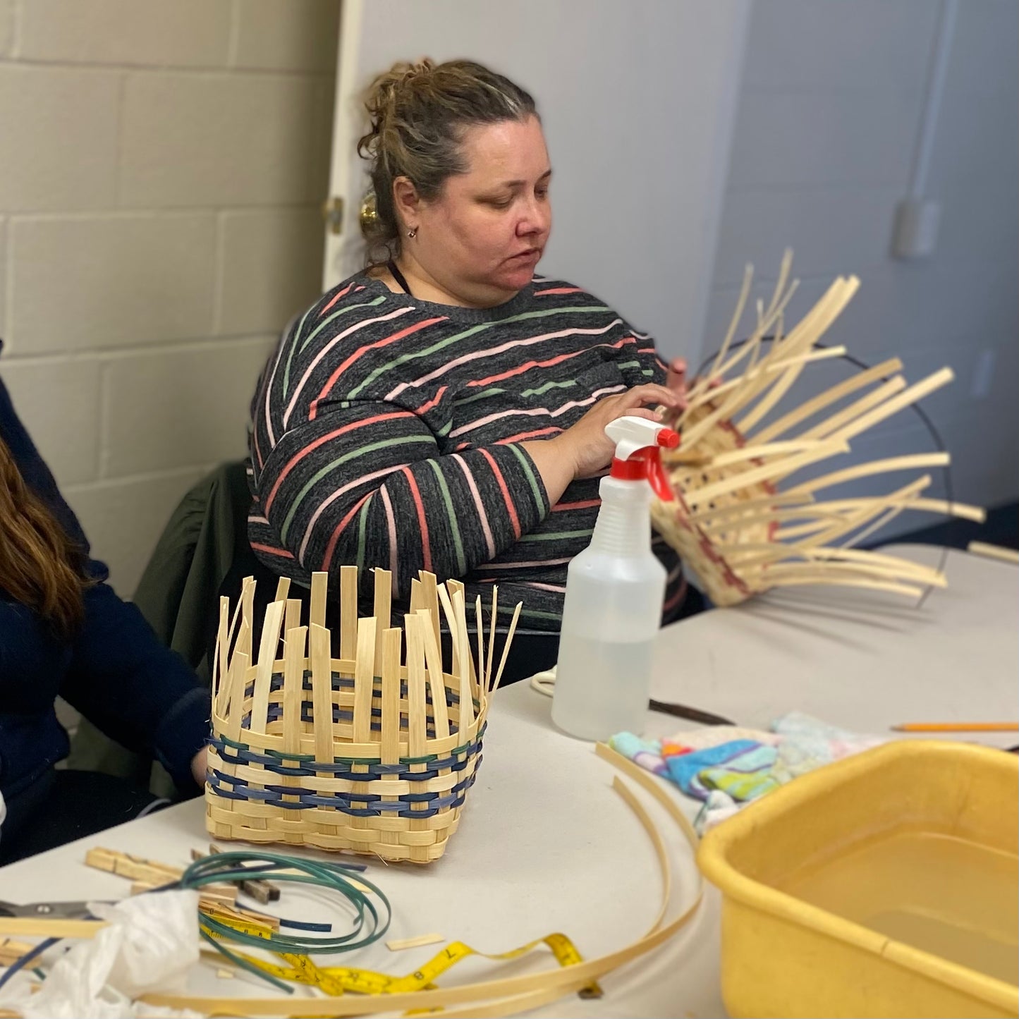 Beginner Basket Weaving Class - Napkin Basket - Oct 11, 2025