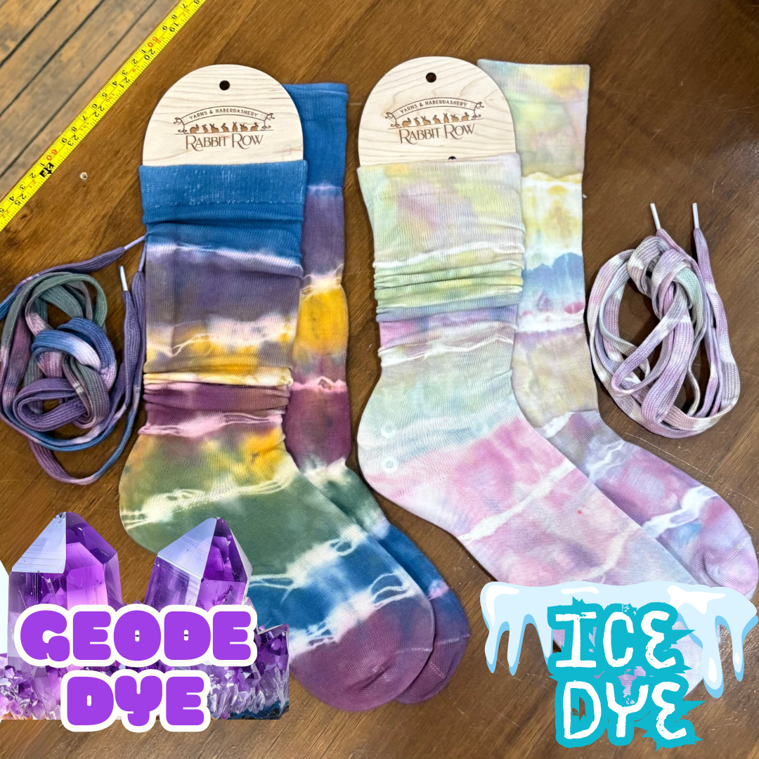 Geode & Ice Dye Workshop: Custom Socks & Shoelaces