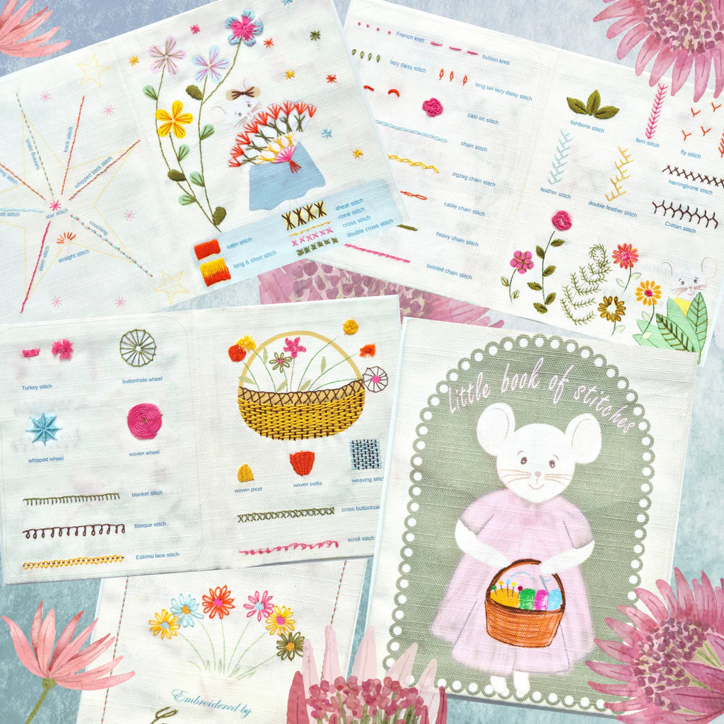 Mouse Embroidery Sampler Book - Corinne Lapierre