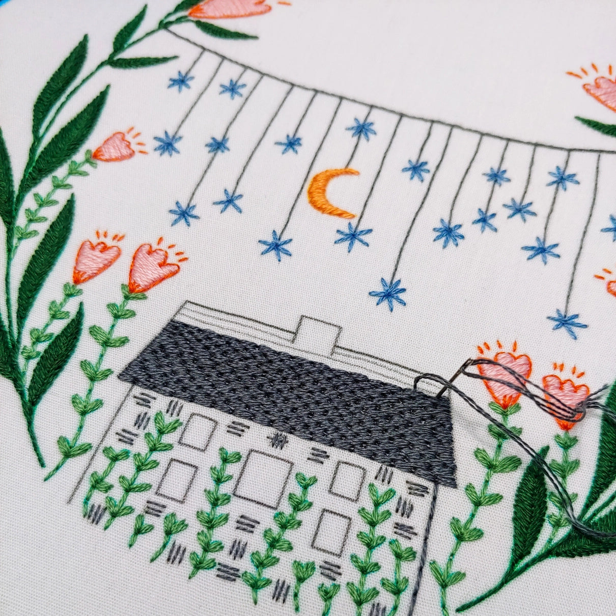 Embroidery Kits - Cozy Blue Handmade