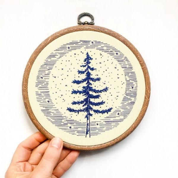 Embroidery Kits - Cozy Blue Handmade