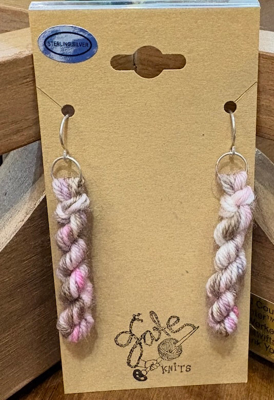 Handmade Yarn Skein Earrings