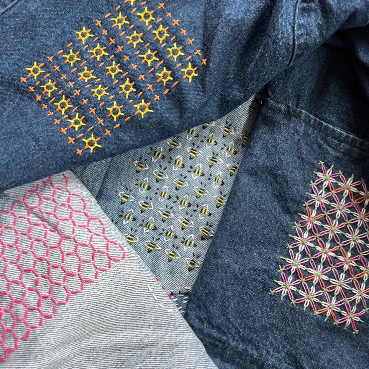 Washable Mending Transfers: Sashiko & Embroidery Patterns for Visible Mending