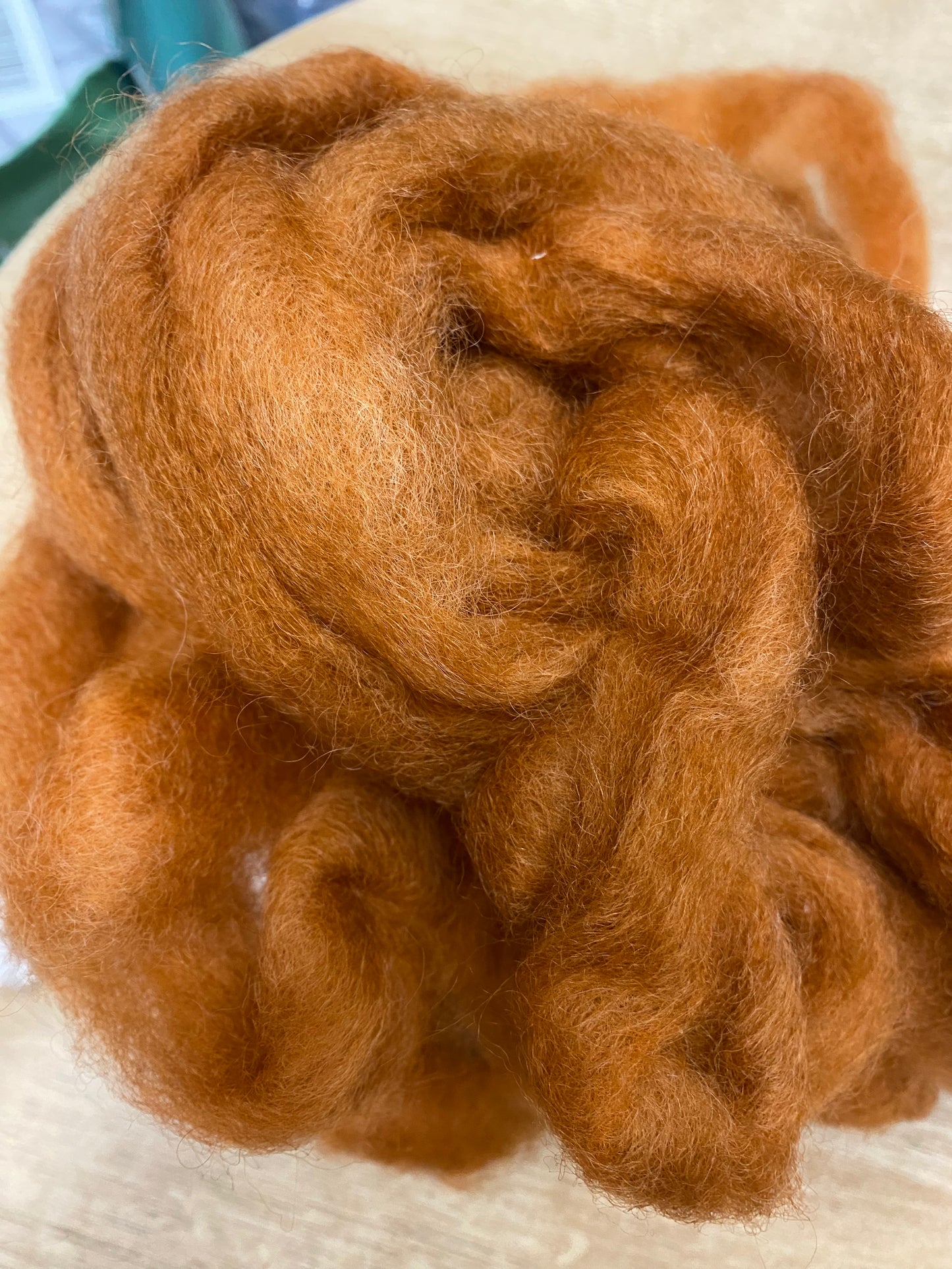 Border Leicester/Merino/Sari Silk Roving - 4 oz- Pennsylvania