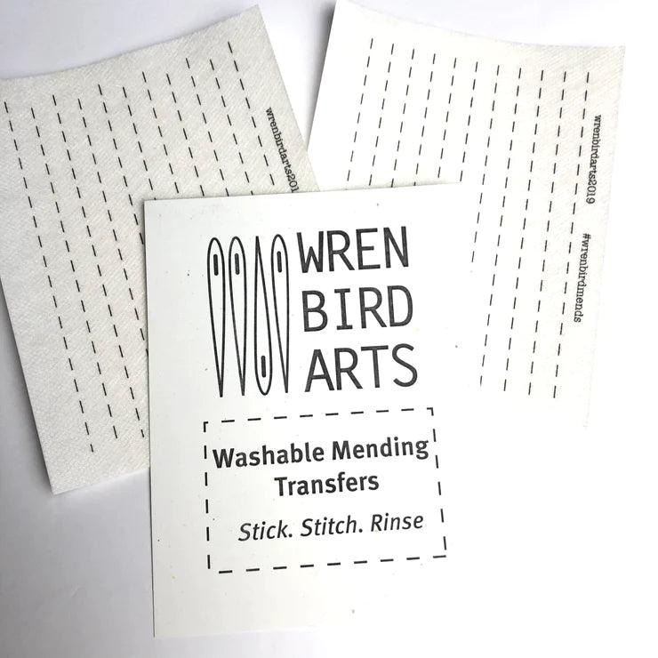 Washable Mending Transfers: Sashiko & Embroidery Patterns for Visible Mending