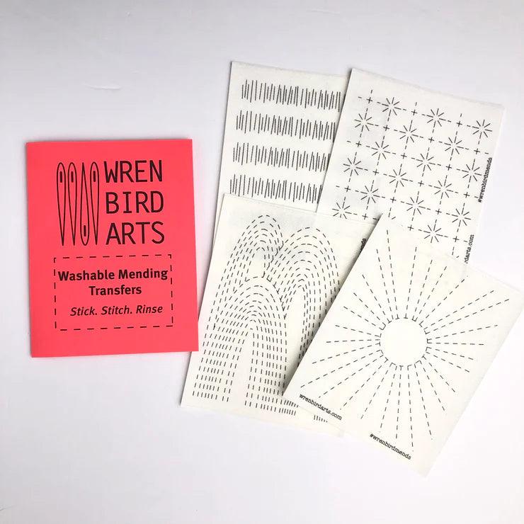 Washable Mending Transfers: Sashiko & Embroidery Patterns for Visible Mending