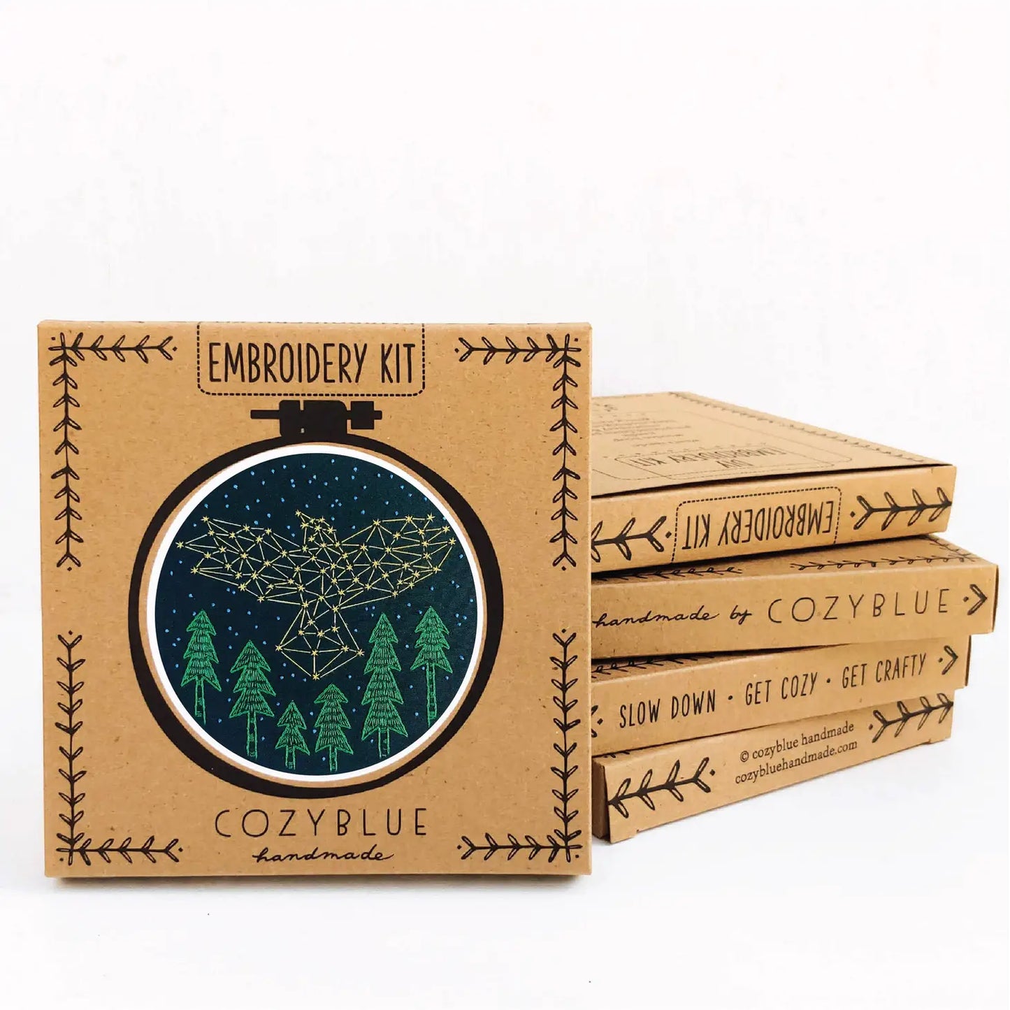 Embroidery Kits - Cozy Blue Handmade