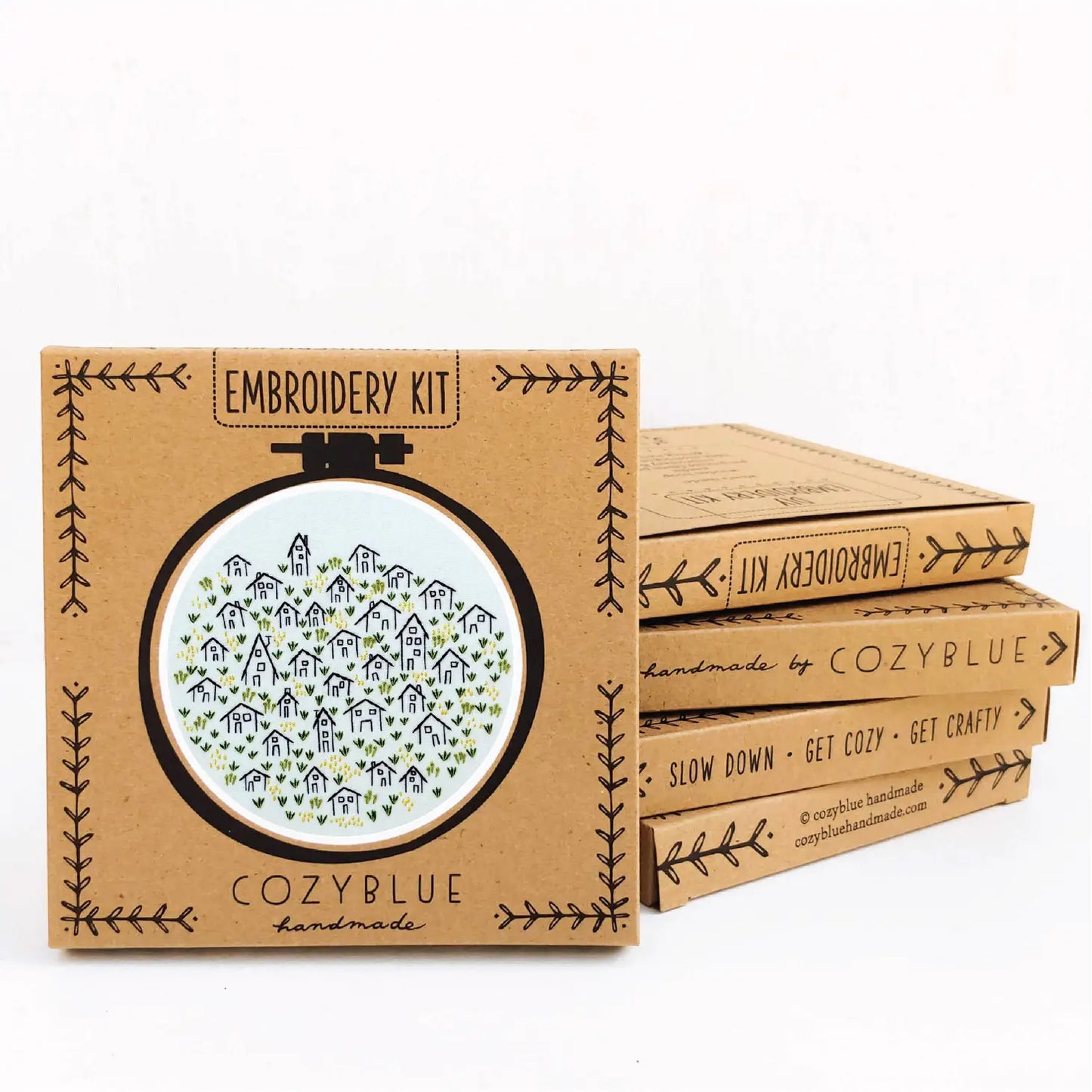 Embroidery Kits - Cozy Blue Handmade