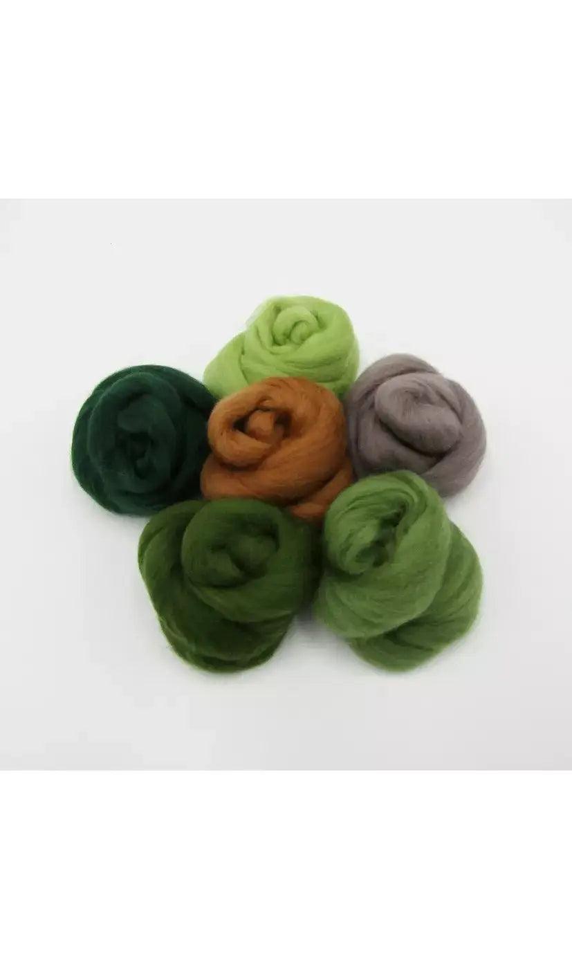 Dyed Merino Wool Roving Bundles