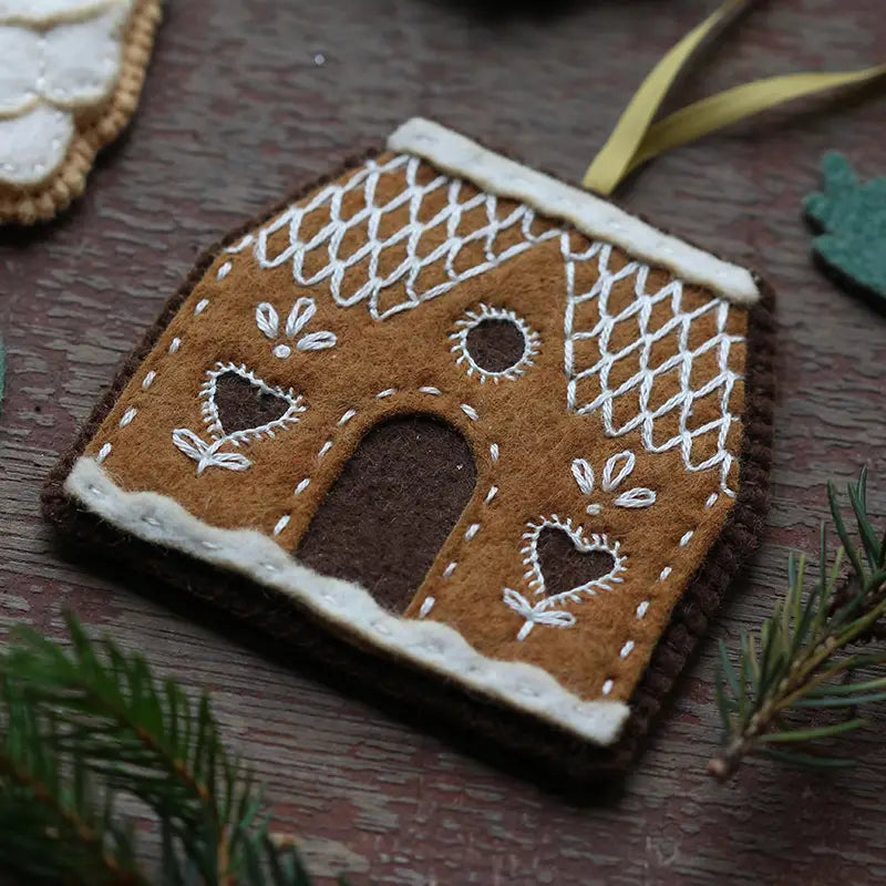 Holiday Felt Embroidery Ornament Kits