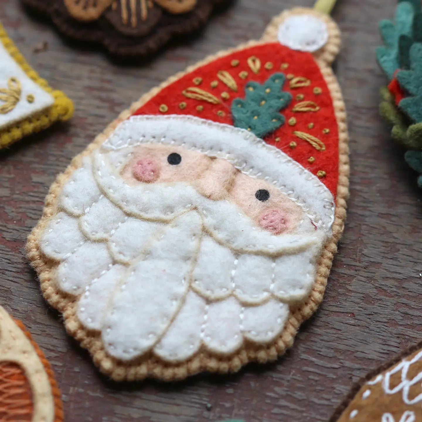 Holiday Felt Embroidery Ornament Kits