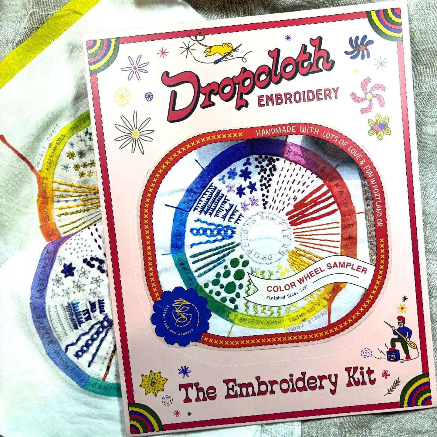 Dropcloth Samplers - Embroidery Kits