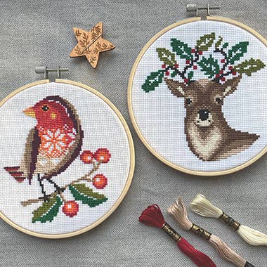 Cross Stitch Kits from Love Poppet
