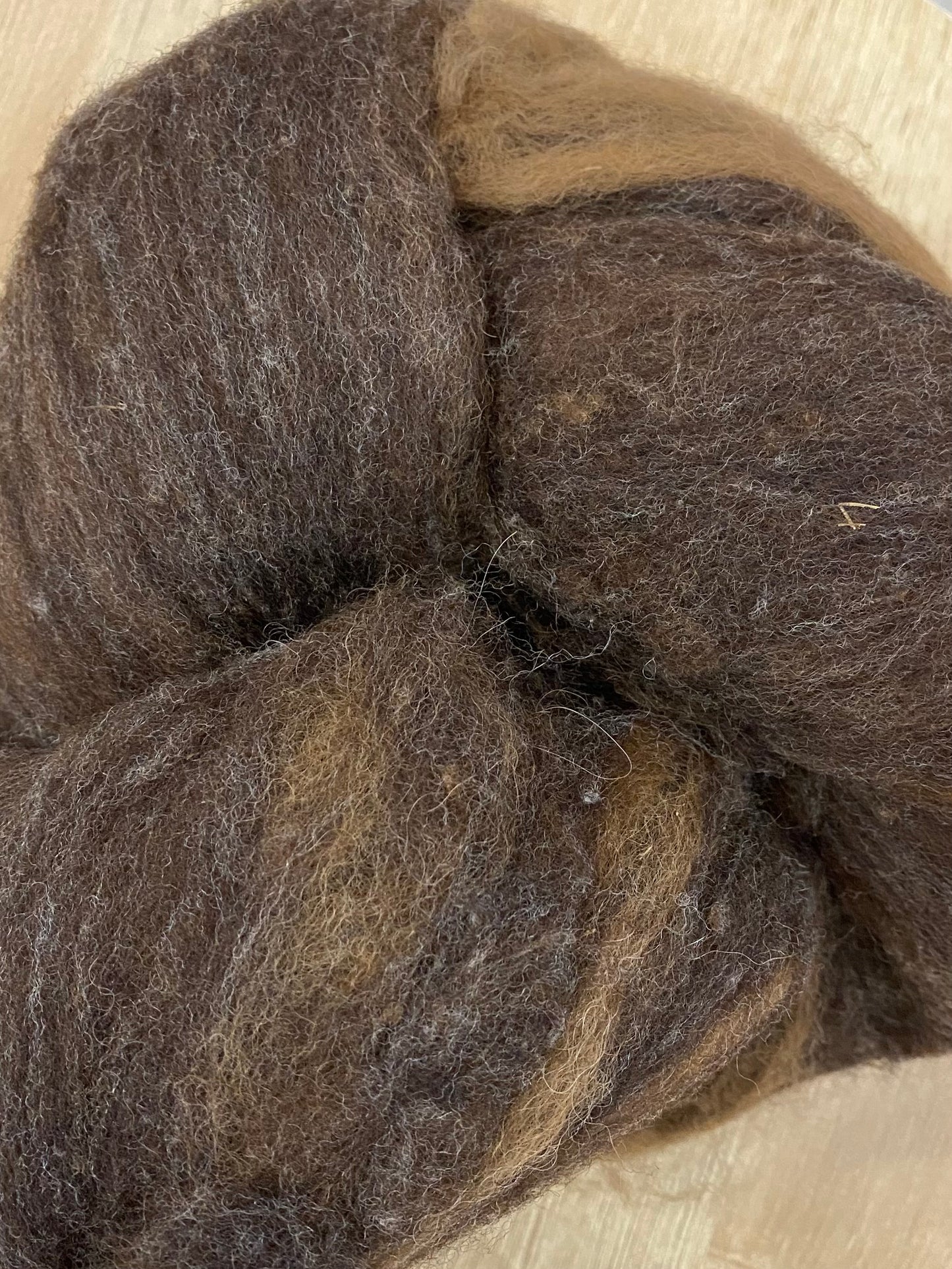 Crossbreed Batts, Roving or Fleece - Natural Colors (NY)