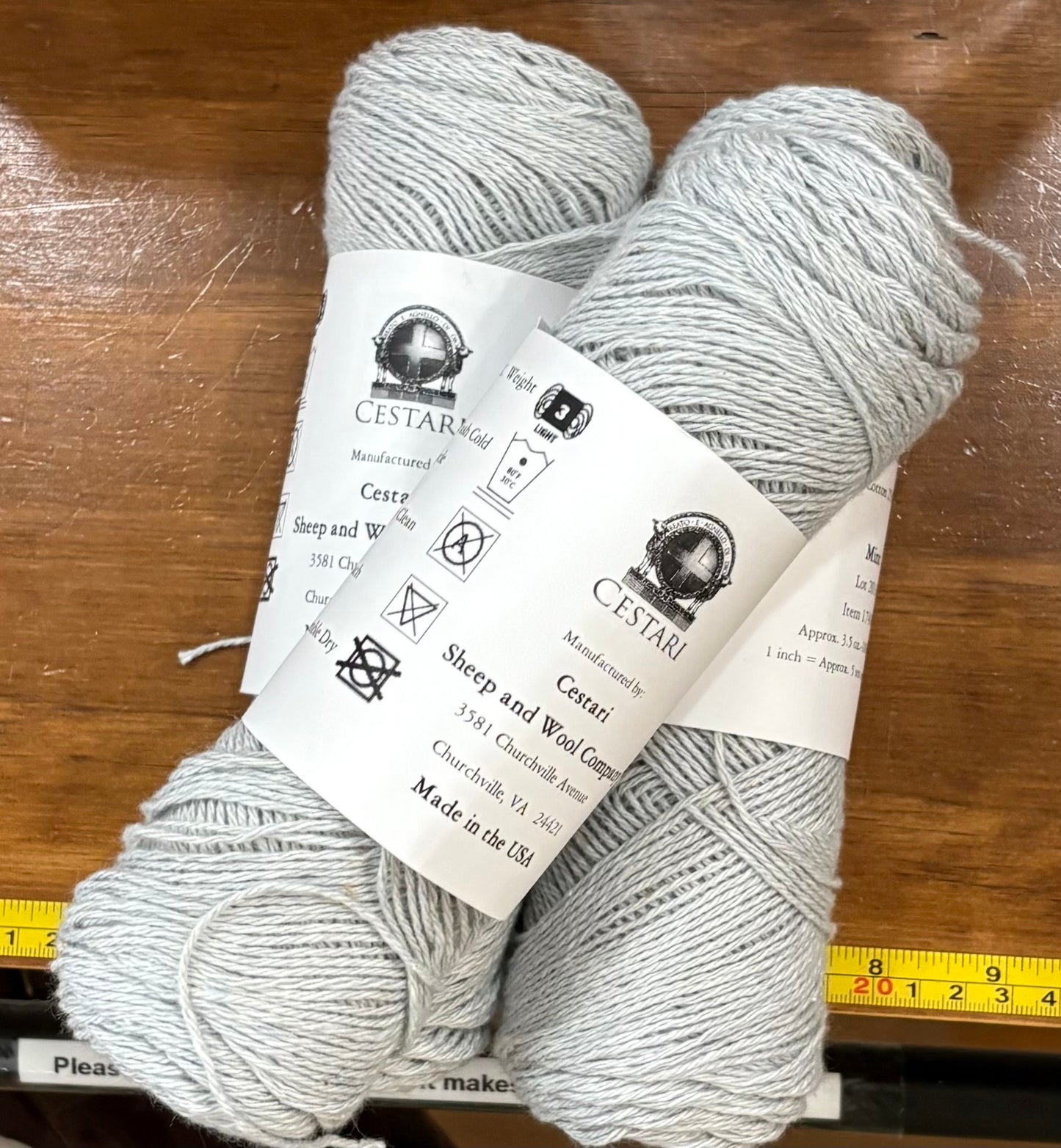 Ashlawn Collection - 75% US Cotton 25% US Wool -  DK 3ply yarn