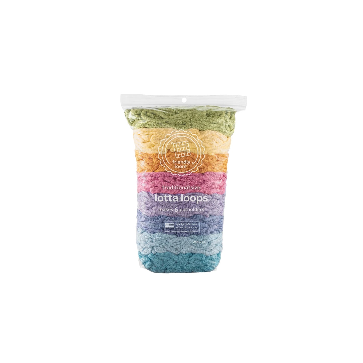 Potholder Loops - Lotta Loops Pack for Traditional 7" Loom