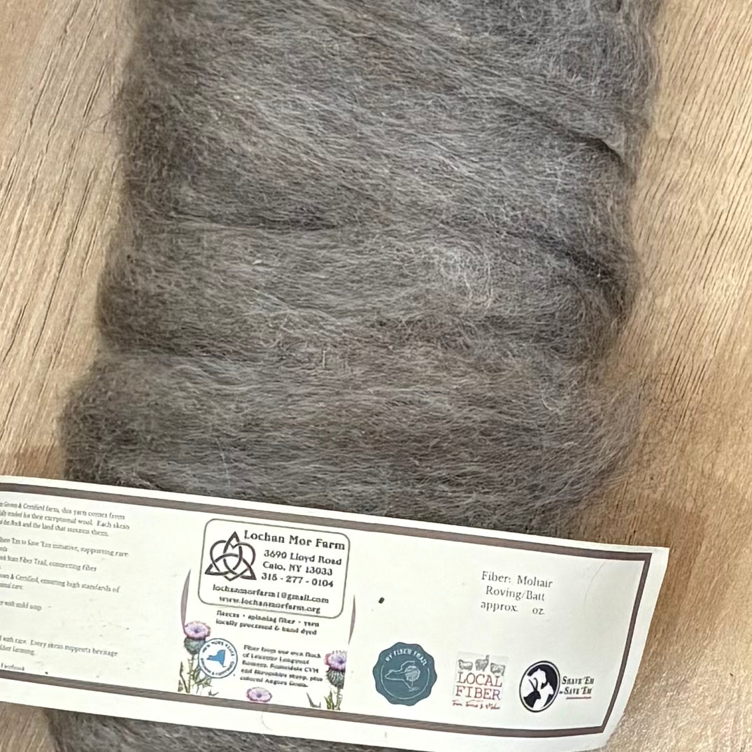 Mohair Roving/Batt - 4 oz - NY