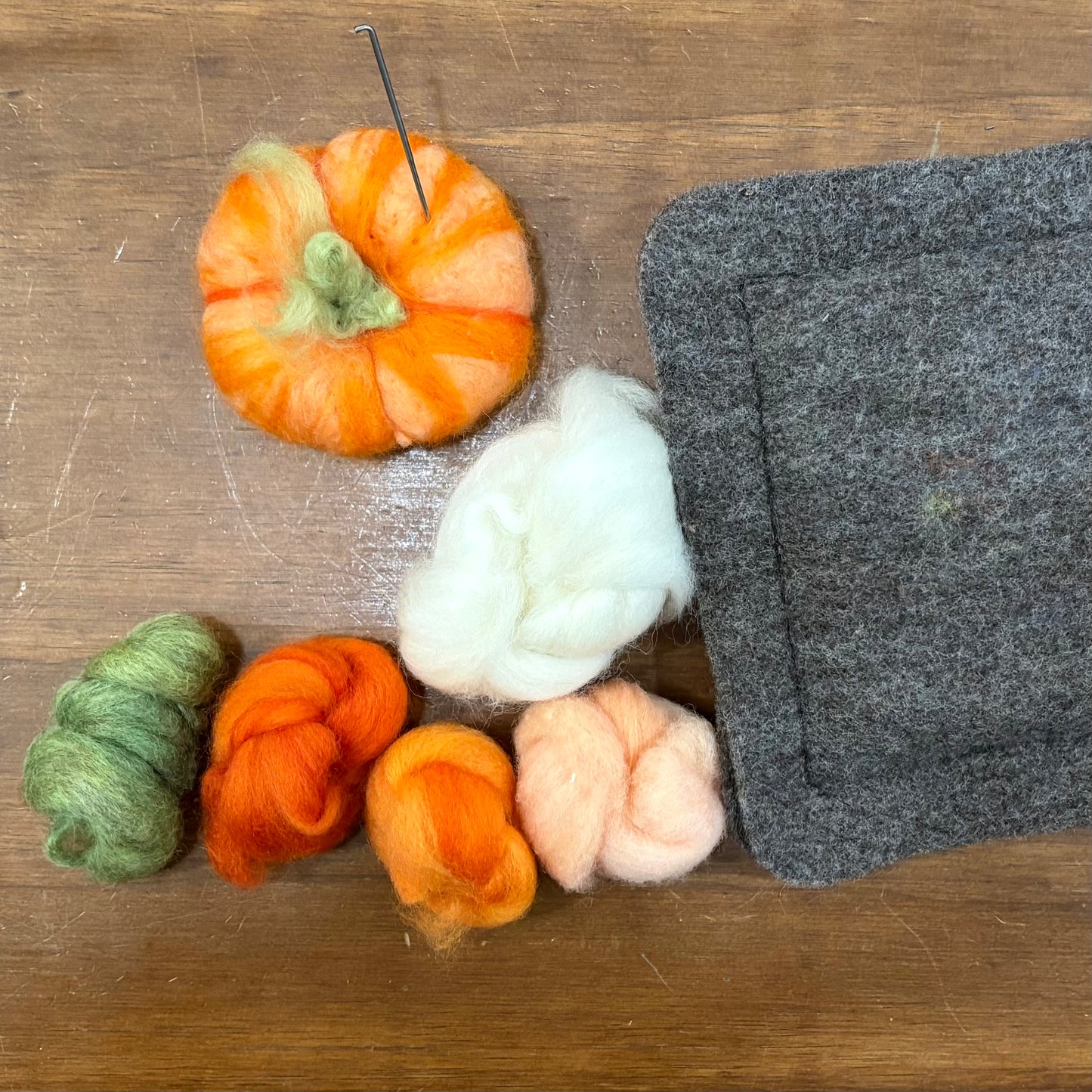 Harvest Your Own Heirloom: Needle Felted Pumpkin Kit with Video Tutorial