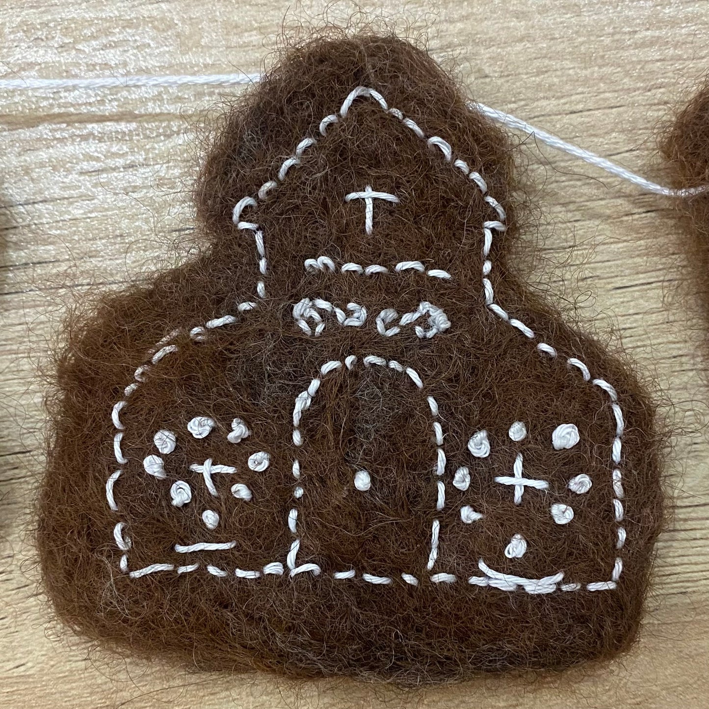 Felted Gingerbread Ornament Kit