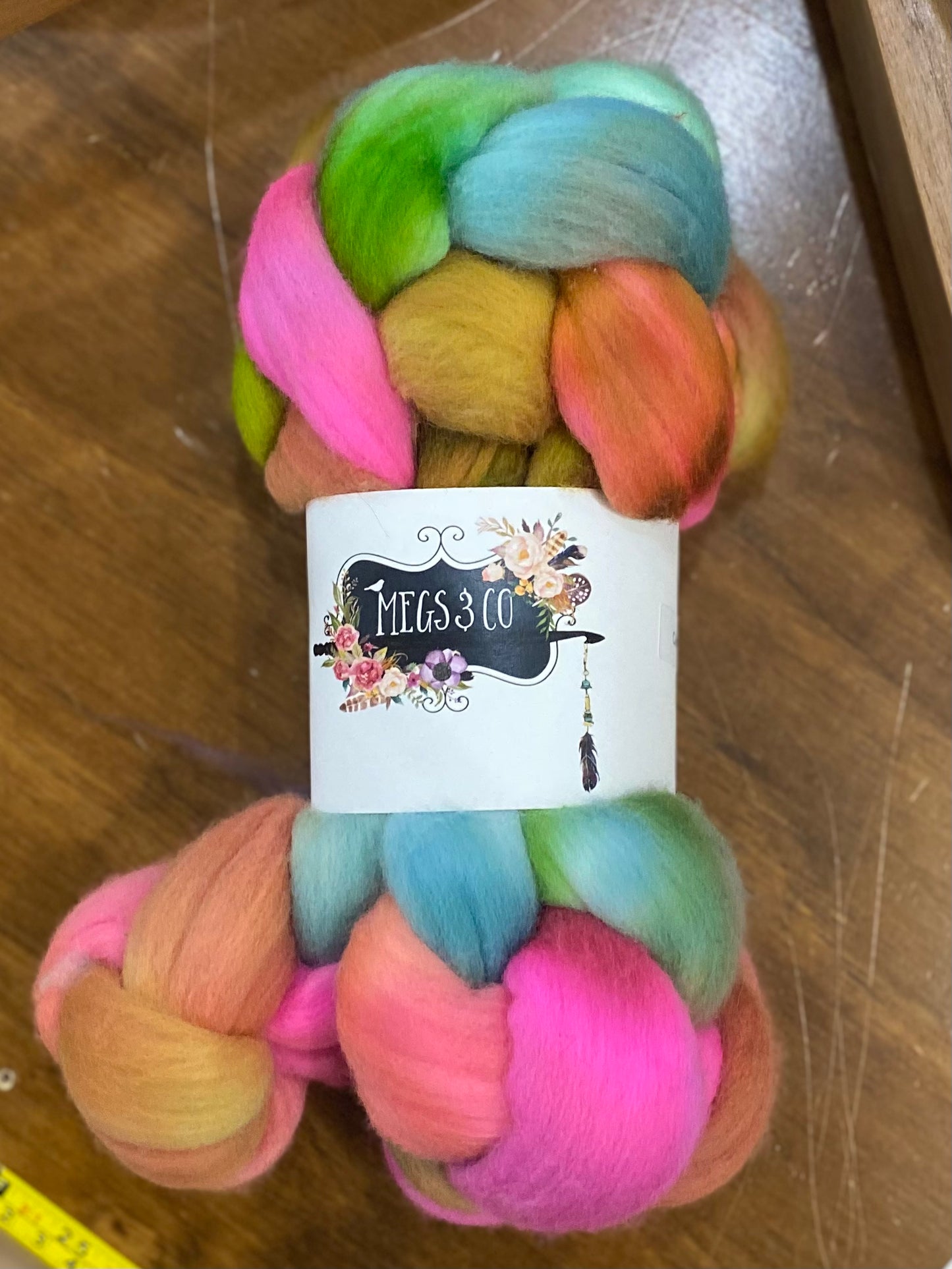 Wool Roving A Rabbit US Merino/Rambouillet Hand Dyed Roving - 4 oz (NY) – Rabbit Row Yarns ...