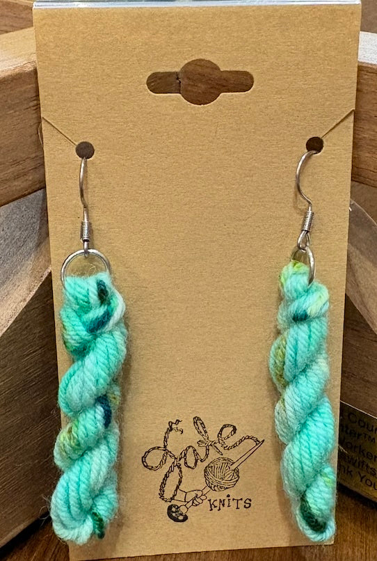Handmade Yarn Skein Earrings