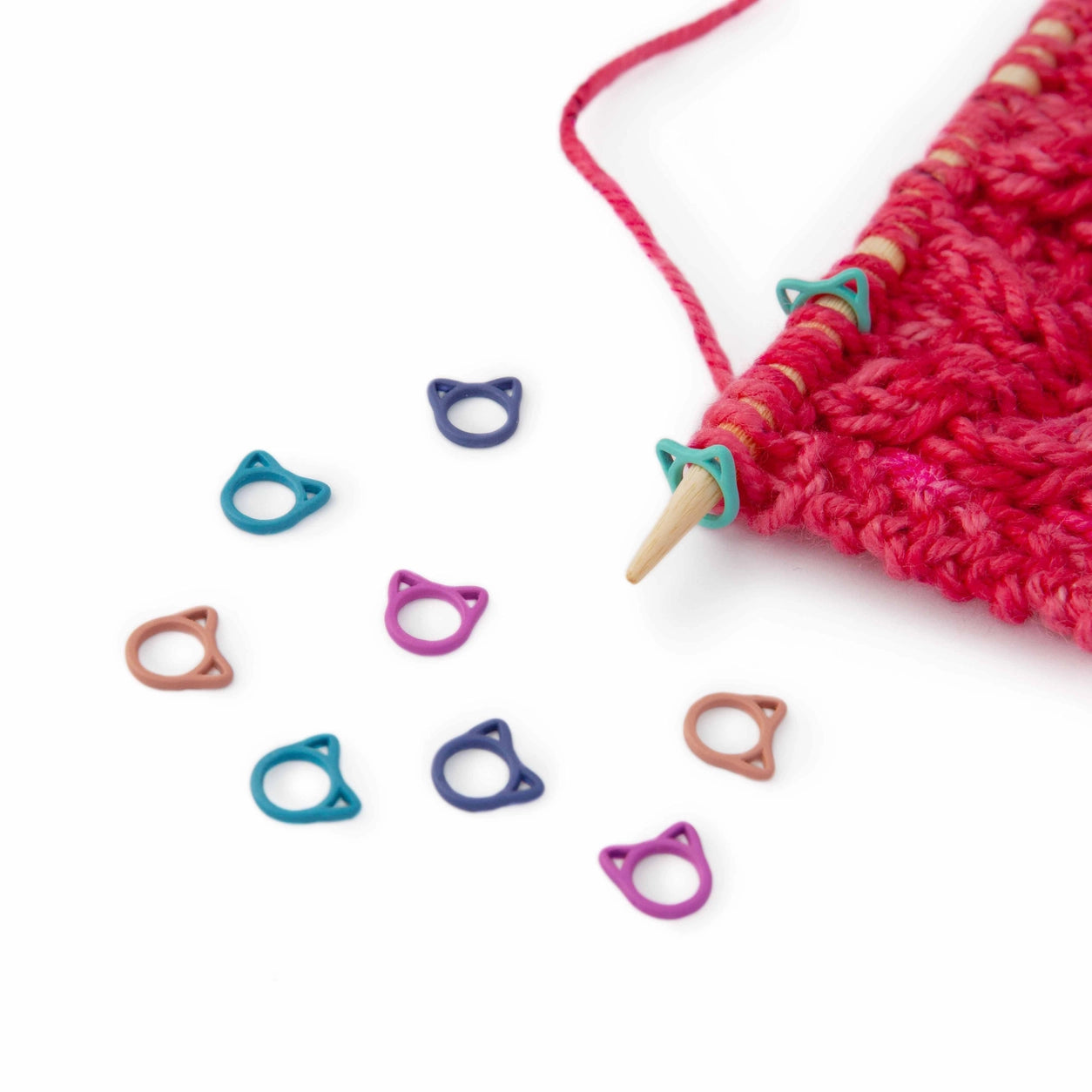 Cat Clips - Rainbow Stitch Markers