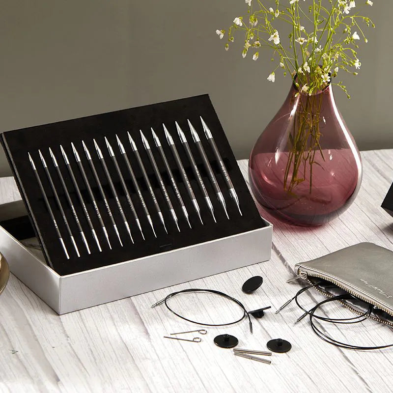 Karbonz 5" Interchangeable Circular Needle Set - Box of Joy