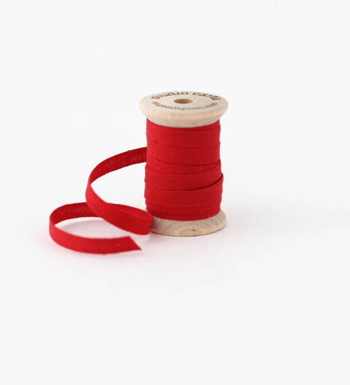 Wood spool 5 yards cotton ribbon
