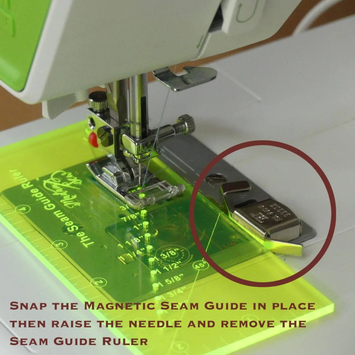 Small Seam Guide Ruler Seam Guide Ruler + Magnetic Seam Guide – Rabbit Row Yarns & Haberdashery