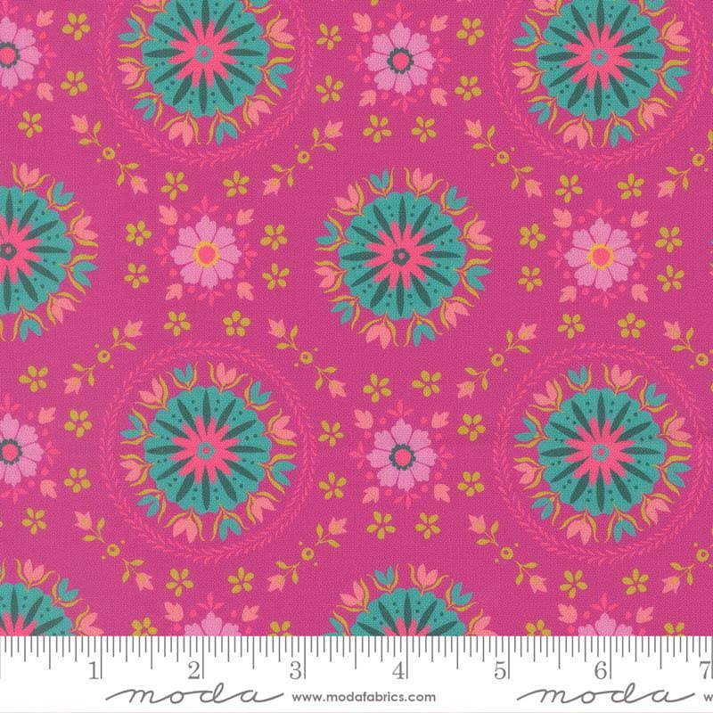 Parlor Passion Fruit Mandala Fabric - 1 yard only
