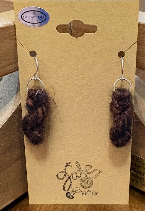 Handmade Yarn Skein Earrings