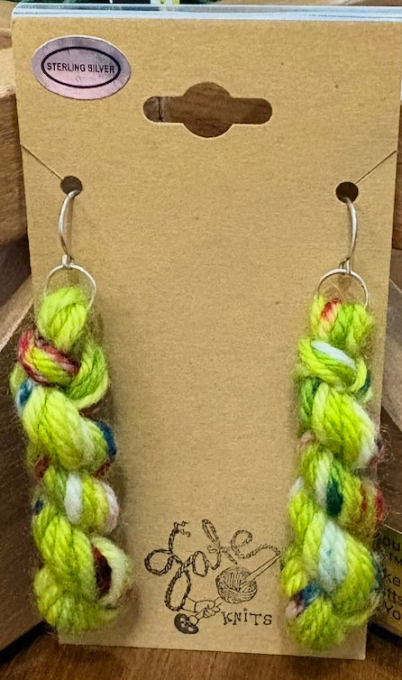 Handmade Yarn Skein Earrings