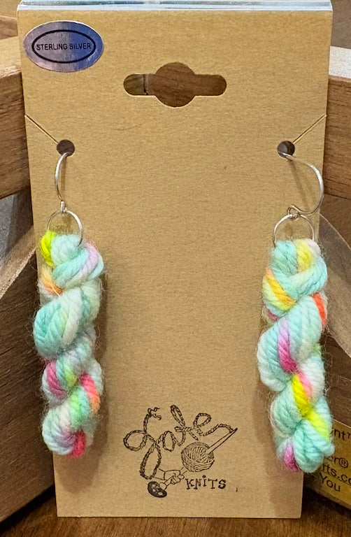 Handmade Yarn Skein Earrings
