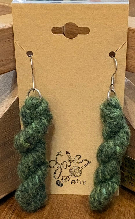 Handmade Yarn Skein Earrings